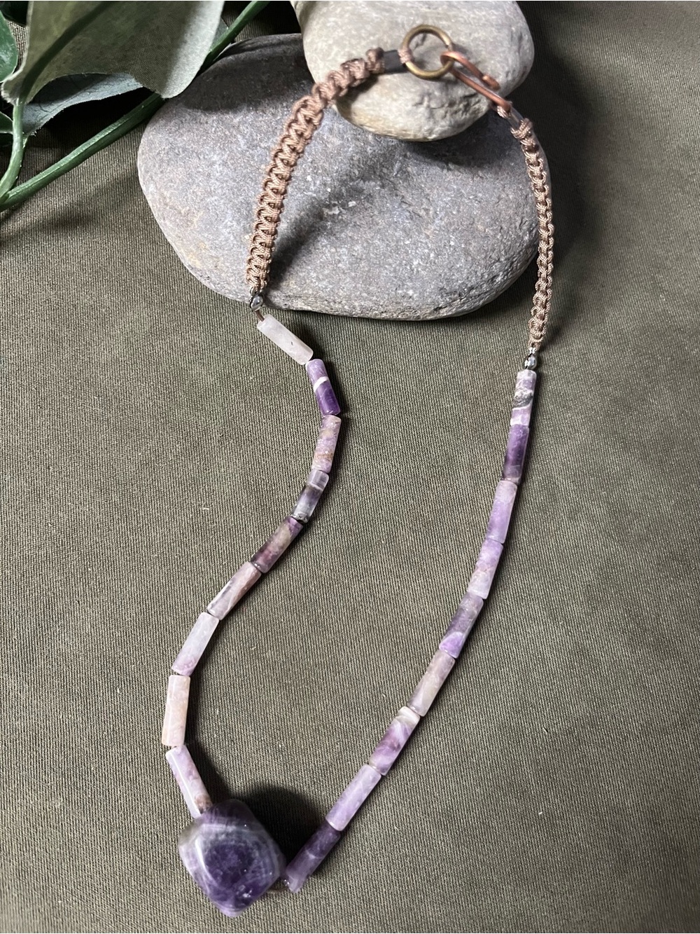 Handcrafted Purple Stone Beaded choker Necklace - Women Jewelry
